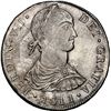Image 1 : PERU, Lima, bust 8 reales, Ferdinand VII transitional ("imaginary" bust), 1811 JP, NGC AU 55, ex-Alm