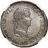 Image 1 : PERU, Lima, bust 2 reales, Ferdinand VII, 1818 JP, NGC AU details / obv scratched.