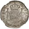 Image 2 : PERU, Lima, bust 2 reales, Ferdinand VII, 1818 JP, NGC AU details / obv scratched.