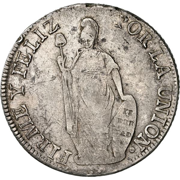 PERU (Republic of North Peru), Lima, 8 reales, 1839 MB, rare, NGC VF 35, ex-Almenara, ex-Sellschopp,