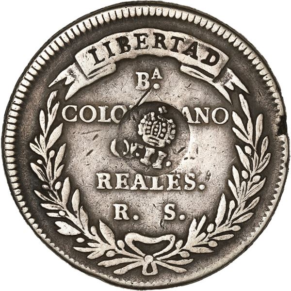 PHILIPPINES (under Spain), Manila, 8 reales, Isabel II, crowned-Y.II. countermark (Type VI, 1834-37)