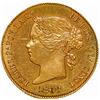 Image 1 : PHILIPPINES (under Spain), Manila, gold 4 pesos, Isabel II, 1868, NGC UNC details / obv cleaned.
