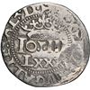 Image 1 : PORTUGAL, João IV, 100 reis countermark (Type I, 1642) on a Lisbon, Portugal, 80 reis, João III, NGC