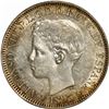 Image 1 : PUERTO RICO (under Spain), struck at the Madrid Mint, 1 peso, Alfonso XIII, 1895 PG-V, NGC AU 58.