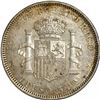 Image 2 : PUERTO RICO (under Spain), struck at the Madrid Mint, 1 peso, Alfonso XIII, 1895 PG-V, NGC AU 58.
