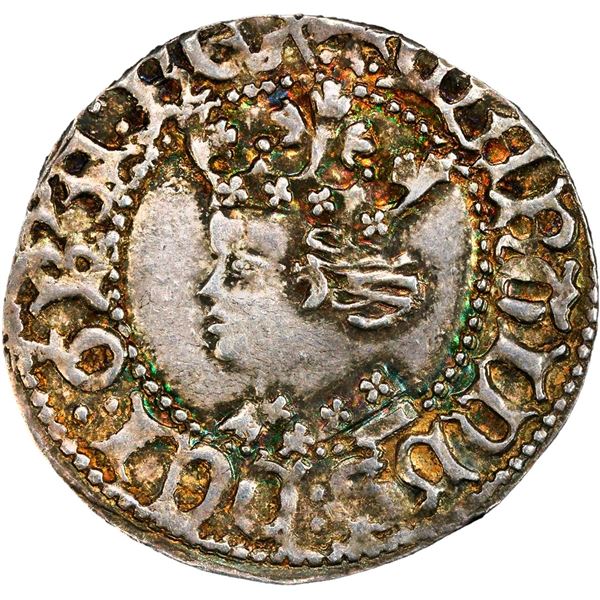 SPAIN (Aragón), Barcelona, 1 croat, Martin I (1396-1410), PCGS MS62.