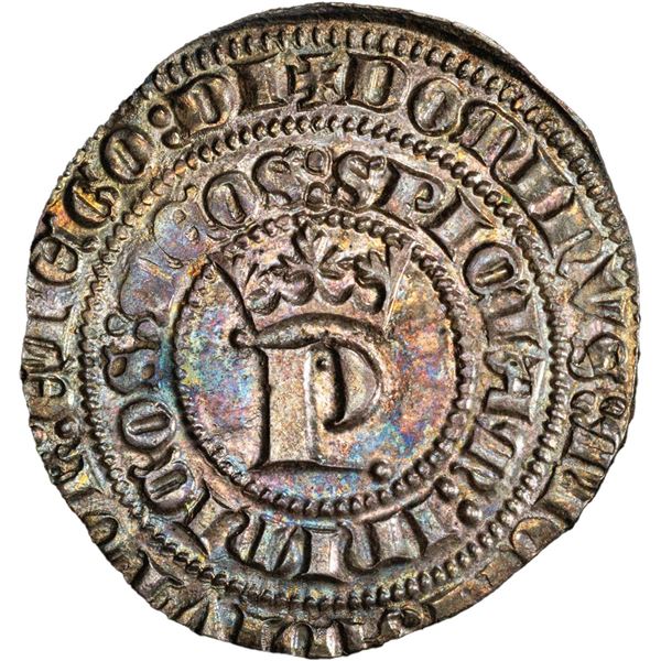 SPAIN (Castile and León), Seville, 1 real, Pedro I (1350-1369), "the Cruel," PCGS MS63, finest known