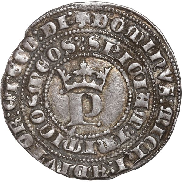 SPAIN (Castile and León), Seville, 1 real, Pedro I (1350-1369), "the Cruel," N in INIMICOS rectified