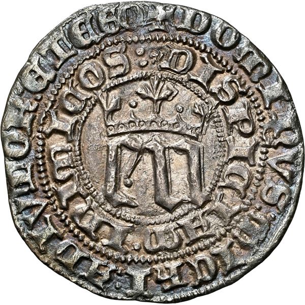 SPAIN (Castile and León), Seville, 1 real, Enrique III (1390-1406), mintmark S and three stars, NGC 