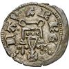 Image 1 : SPAIN, Navarre, billon 1 carlín prieto (dinero), Carlos II  (1349-1387), "the Bad," NGC AU 55, fines