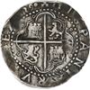 Image 2 : SPAIN, Valladolid, cob 8 reales, Philip II, 1590 oF/oA, very rare, PCGS VF25, finest and only exampl