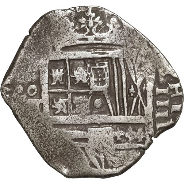 SPAIN, Toledo, cob 4 reales, Philip III, 1617 (V).