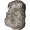 Image 1 : SPAIN, Burgos, cob 8 reales, Philip IV, 1651 BR, rare, NGC AU 53.