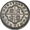 Image 2 : SPAIN, Seville, milled 2 reales, Philip V, 1722 J, NGC UNC details / cleaned.