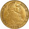 Image 1 : SPAIN, Seville, gold bust 8 escudos, Charles III, 1776 CF, PCGS VF35.