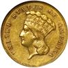 Image 1 : UNITED STATES, Philadelphia mint, gold $3 Indian Princess, 1861, NGC AU 53.