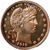 Image 1 : UNITED STATES, Philadelphia mint, proof Barber quarter, 1910, PCGS PR65 Cameo.
