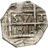 Image 1 : VENEZUELA, Barinas (Caujaral), "imitation cob" 1 real , "1814" date (1817-19), inverted 4, very rare