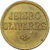 Image 1 : (VENEZUELA) NICARAGUA, brass ¼ real token, no date, Isidro Olivares / El Oazis, PCGS MS64