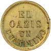 Image 2 : (VENEZUELA) NICARAGUA, brass ¼ real token, no date, Isidro Olivares / El Oazis, PCGS MS64