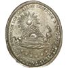 Image 2 : BOLIVIA, oval silver medal, 1833, visit to the port of Cobija.