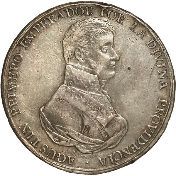MEXICO, Mexico City, silver proclamation medal, Agustín I Iturbide, 1823, by J. Guerrero.