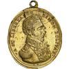 Image 1 : PERU, gilt bronze oval medal with loop, 1824-dated, Bolívar / Battle of Ayacucho, by Atanasio Dávalo
