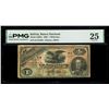 Image 1 : BOLIVIA, Sucre, Banco Nacional, 1 boliviano, 1-1-1883, series GI, serial 55100, PMG VF 25, "top pop.
