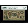 Image 1 : CHILE, Santiago, República de Chile, 10 pesos, serial G20161, 1-8-1898 black/red EMISION FISCAL over