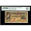 Image 1 : CHILE, Santiago, Banco de Ahorros y Prestamos, 10 pesos, (1890s), series A, serial 10202, with red N