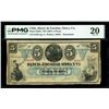 Image 1 : CHILE, Santiago, Banco de Escobar, Ossa y Ca., 5 pesos remainder, no date (1887), serial 01391, PMG 