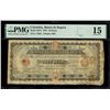 Image 1 : COLOMBIA, Bogotá, Banco de Bogotá, 10 pesos, 15-2-1875, serial C, serial 2584, unique, PMG Choice F 