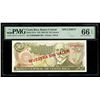 Image 1 : COSTA RICA, San José, Banco Central, 50 colones specimen, no date (1991-93),  series E, PMG Gem UNC 