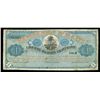 Image 1 : HAITI, Republique d'Haiti, 1 gourde remainder, (1916), with red overprint.