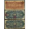 Image 2 : MEXICO, Mérida, Banco Peninsular Mexicano, group of seven notes: 50 pesos, 1-6-1898; 20 pesos, 11-4-