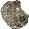 Image 2 : BOLIVIA, Potosí, cob 8 reales, Philip III, assayer Q, Grade 4.