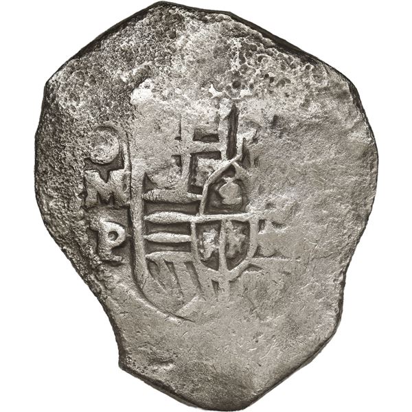 MEXICO, Mexico City, cob 8 reales, Philip IV, assayer P.
