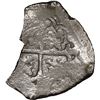 Image 2 : MEXICO, Mexico City, cob 8 reales, Philip IV, assayer not visible (P).