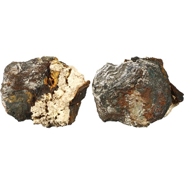 MEXICO, Mexico City, clump of one cob 8 reales and small chunk of coral, Philip IV, assayer not visi