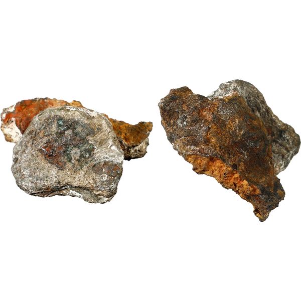BOLIVIA, Potosí, clump of one cob 4 reales "biscuit" and chunk of coral, Philip IV, assayer not visi