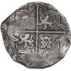 Image 2 : BOLIVIA, Potosí, cob 8 reales, Philip IV, assayer not visible (mid- to late 1630s).