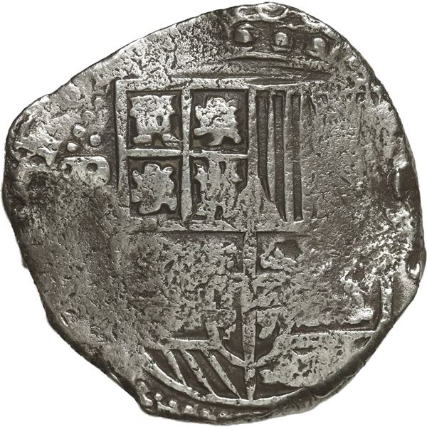 BOLIVIA, Potosí, cob 8 reales, Philip IV, assayer not visible (mid- to late 1630s).