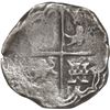 Image 2 : BOLIVIA, Potosí, cob 4 reales, Philip IV, assayer not visible, "flat" lions.