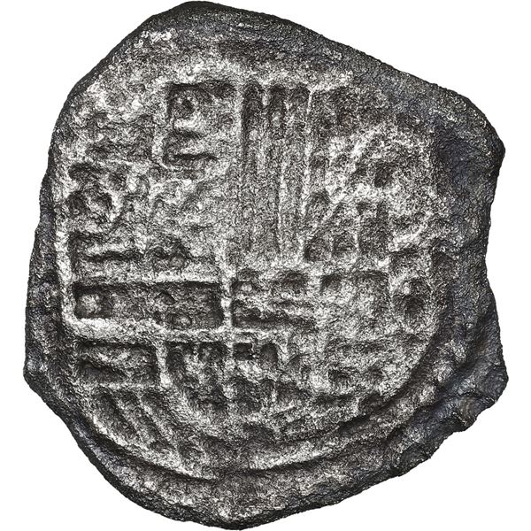 BOLIVIA, Potosí, cob 2 reales, Philip III or IV, assayer not visible.