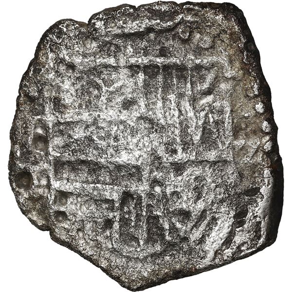 BOLIVIA, Potosí, cob 2 reales, Philip III or IV, assayer not visible.