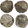Image 1 : BOLIVIA, Potosí, lot of two cob 2 reales, Philip III or IV, assayers not visible.