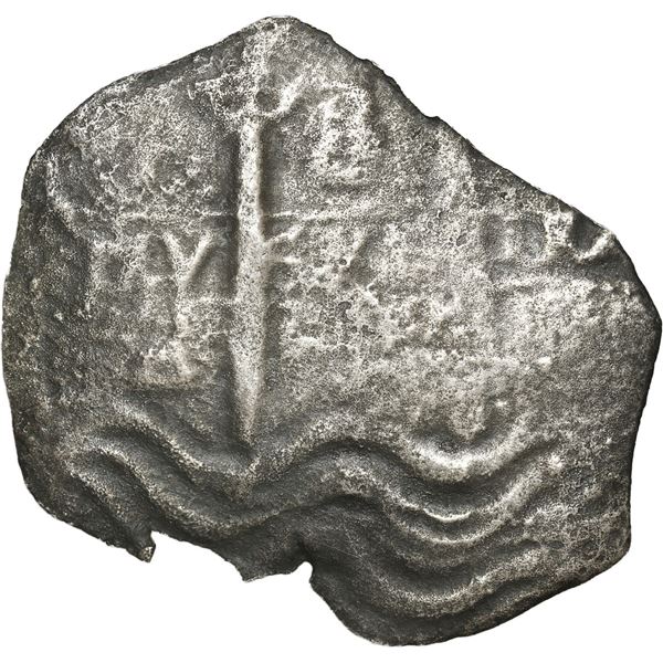 BOLIVIA, Potosí, cob 8 reales, Charles II, date not visible, assayer E.