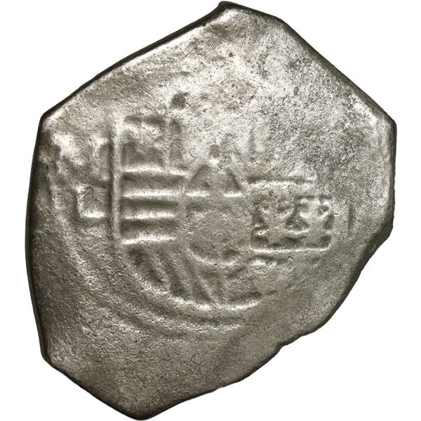 MEXICO, Mexico City, cob 8 reales, Charles II, assayer L.