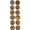 Image 1 : GREAT BRITAIN, mints uncertain, lot of six silver shillings, dates and monarchs not visible, encrust