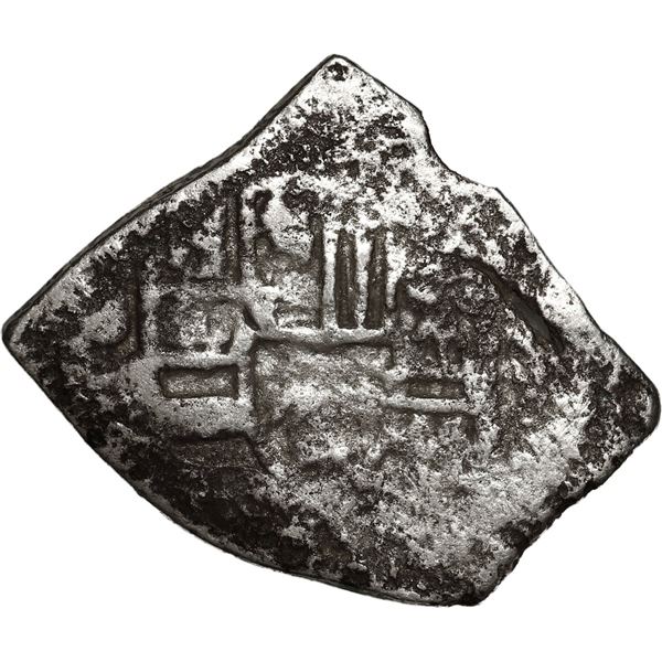 MEXICO, Mexico City, cob 1 real, Philip V, assayer not visible (J), style of 1705-12, ex-"Cabin Wrec
